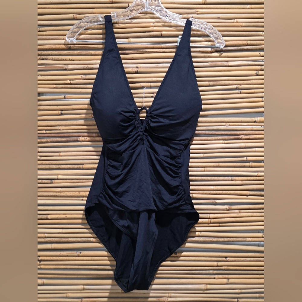 Polo by Ralph Lauren Black One Piece Swimsuit